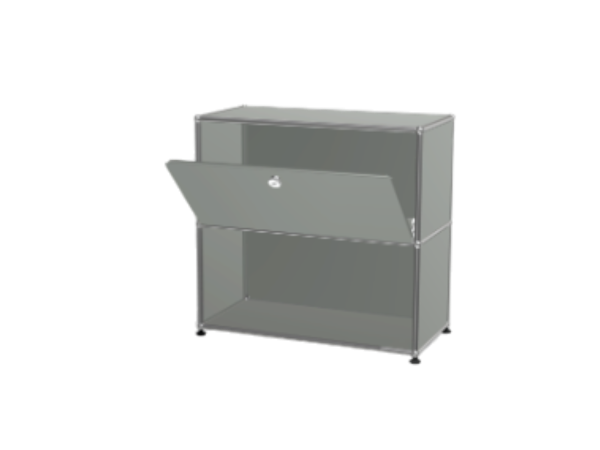 Meuble-USM-2-cases-gris-moyen-OCCASION